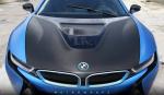 BMW i8 Satin Perfect Blue by MetroWrapz 2017 года